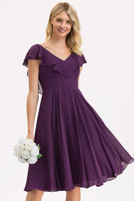 Robe Trapèze Bleu Vaporeux Chic