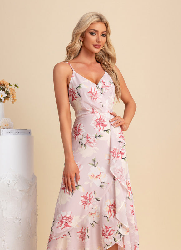 Robe Trapèze Florale Évoquée - gallery 1