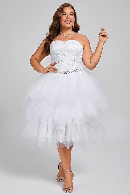 Robe Trapèze Lueur De Paillettes - gallery 5