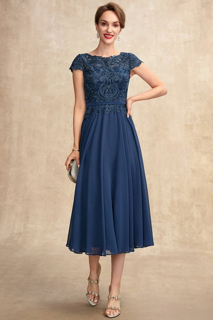 Robe Trapèze Lilas Élégant - gallery 6
