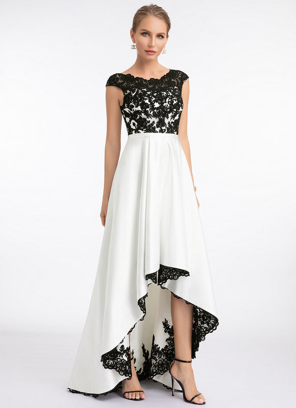 Robe Trapèze Noir Éclatant - gallery 5