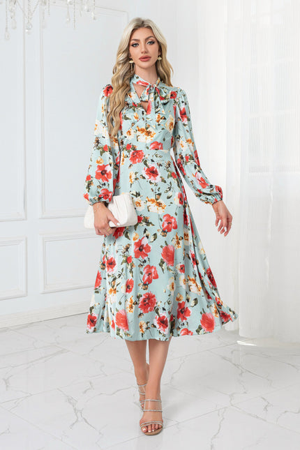 Robe Trapèze Florale Aquarelle - gallery 4