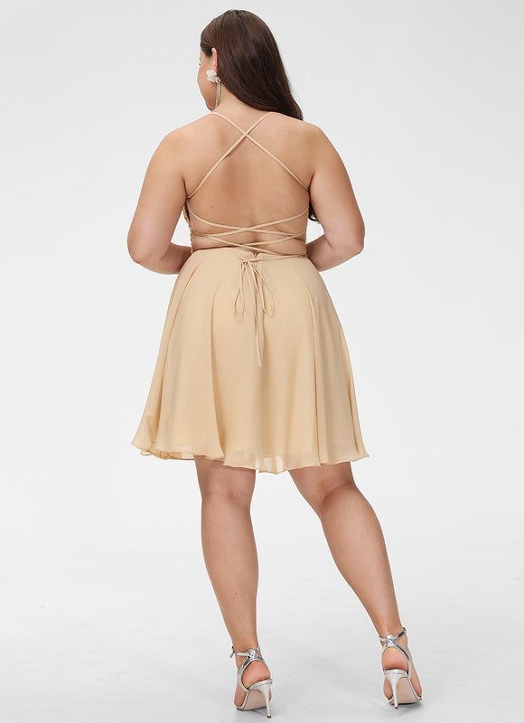 Robe Trapèze Éclat De Sable - gallery 7