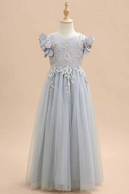 Robe Trapèze Tulle Fleurie