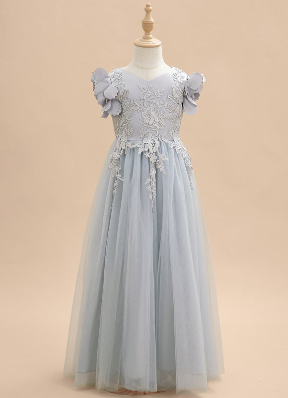 Robe Trapèze Tulle Fleurie