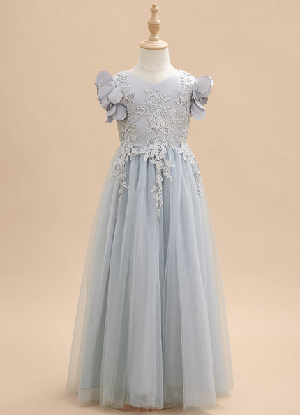 Robe Trapèze Tulle Fleurie