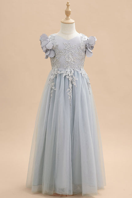 Robe Trapèze Tulle Fleurie
