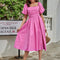Robe Trapèze Fuchsia Éclat
