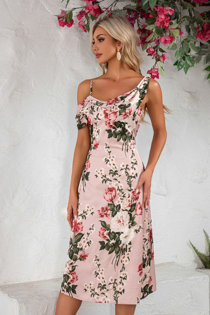 Robe Trapèze Fleur De Pêche - gallery 6