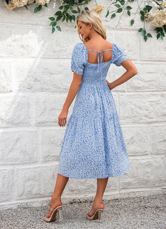 Robe Trapèze Céleste Rayonne - gallery 5