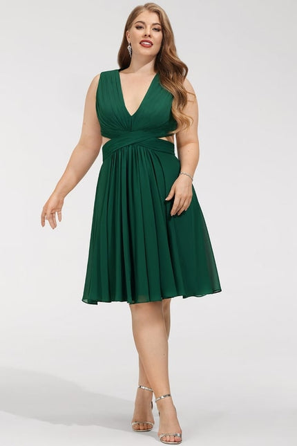 Robe Trapèze Émeraude Volante - gallery 9