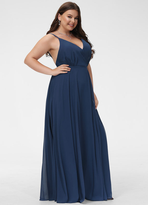 Robe Trapèze Velours Céleste - gallery 6