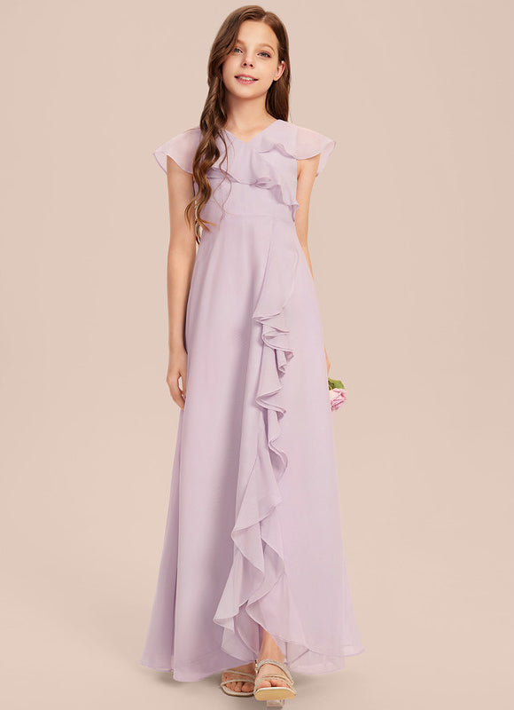 Robe Trapèze Bleu Céleste Aérien - gallery 1
