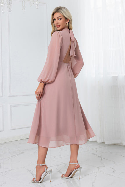 Robe Trapeze Ras Du Cou - gallery 4
