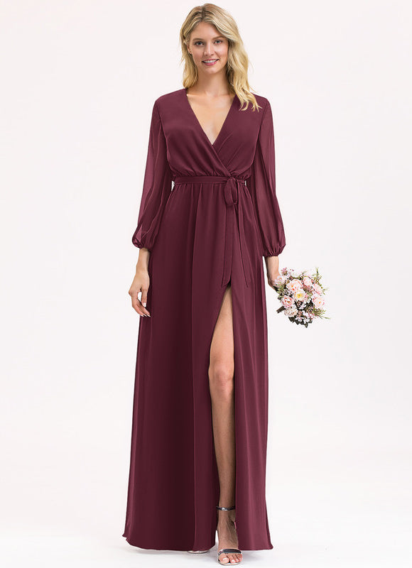 Robe Trapèze Ruban De Myrtille - gallery 6