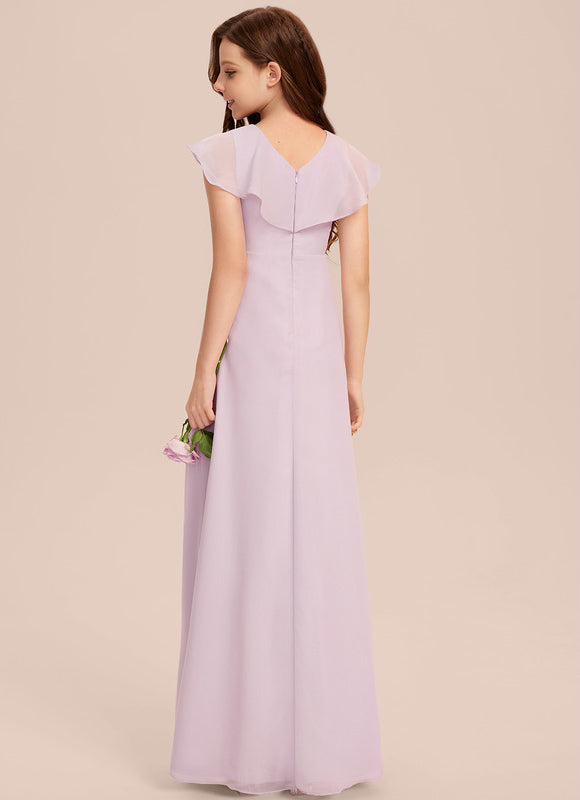 Robe Trapèze Bleu Céleste Aérien - gallery 4