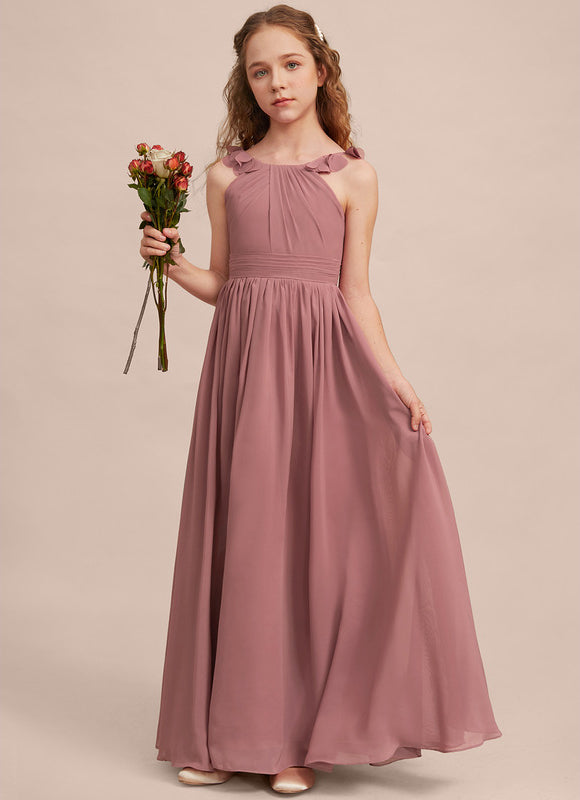 Robe Trapèze Mousseline Fleurie - gallery 1