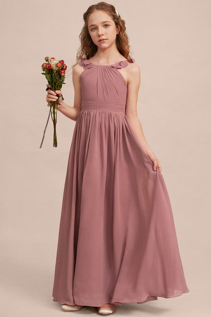 Robe Trapèze Mousseline Fleurie - gallery 1