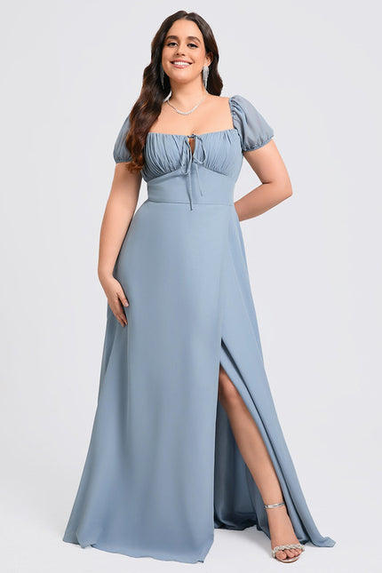 Robe Trapèze Flottante Aqua - gallery 6