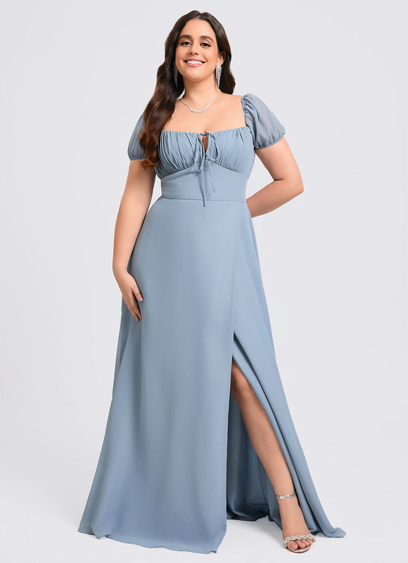 Robe Trapèze Flottante Aqua - gallery 6