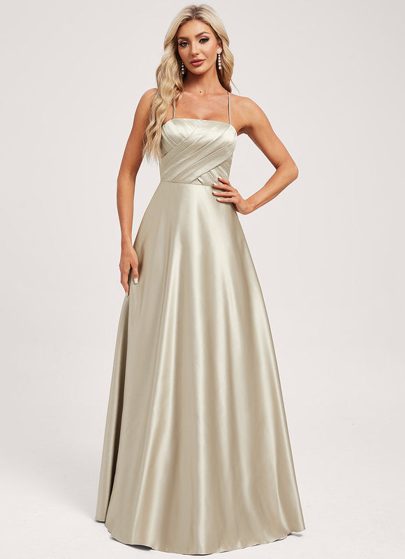 Robe Trapèze Satin Émeraude