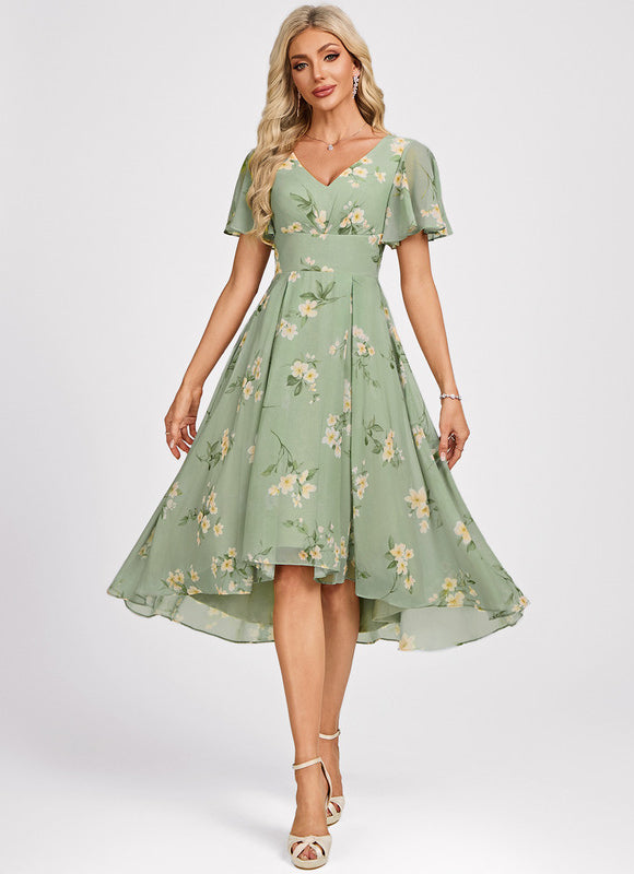 Robe Trapèze Fluide Asymétrique