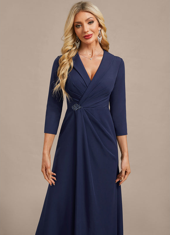 Robe Trapèze Élégante Nuit - gallery 1