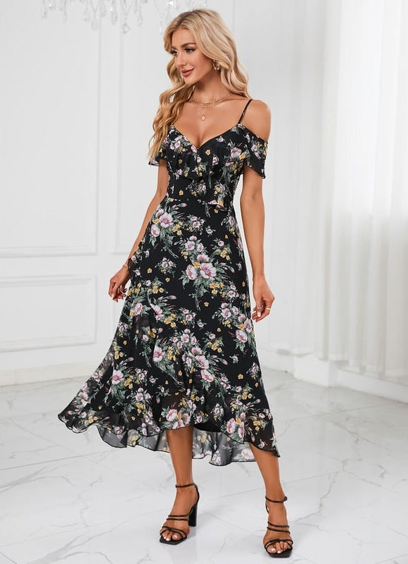 Robe Trapèze Floral Cascade - gallery 5