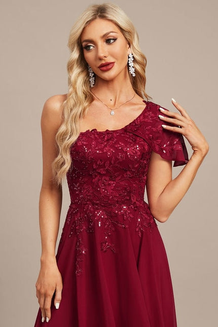 Robe Trapèze Rubis Élégante - gallery 2