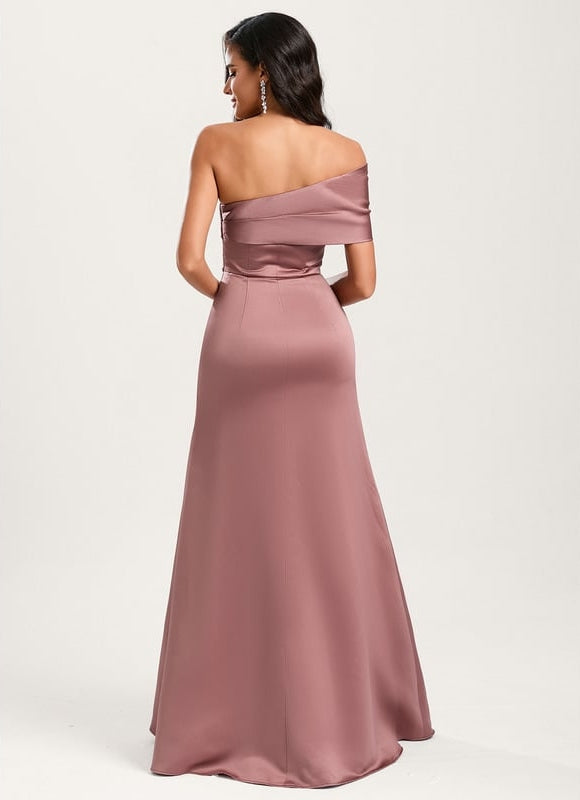 Robe Trapèze Silhouette Satinée Élégante - gallery 3