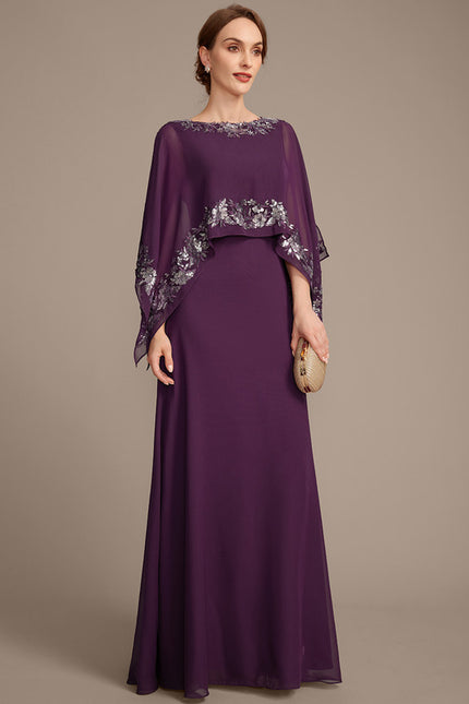 Robe Trapèze Violette Éthérée - gallery 5