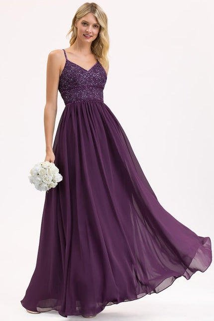 Robe Trapèze Violet Enchanté - gallery 2
