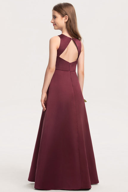 Robe Trapèze Émeraude Satinée - gallery 4