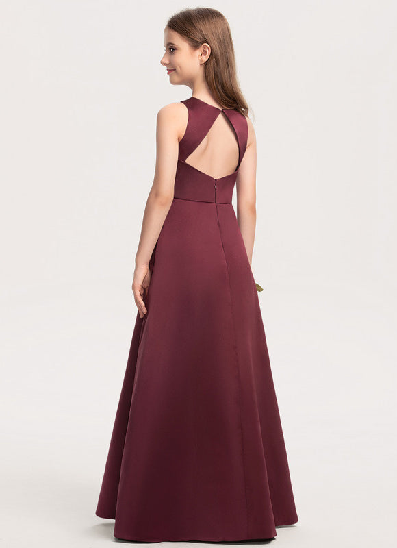 Robe Trapèze Émeraude Satinée - gallery 4