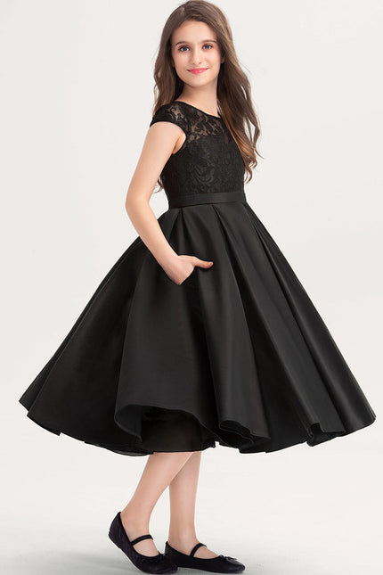 Robe Trapèze Noir Étoile Sereine - gallery 2