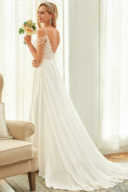 Robe Trapèze De Mariée Aérienne