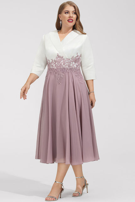 Robe Trapèze Élégance Lavande - gallery 9