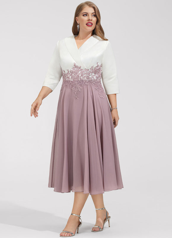 Robe Trapèze Élégance Lavande - gallery 9