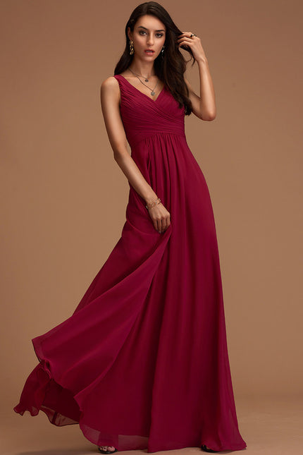 Robe Trapèze Bordeaux Élégance
