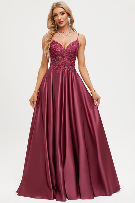 Robe Trapèze Bordeaux Brillant