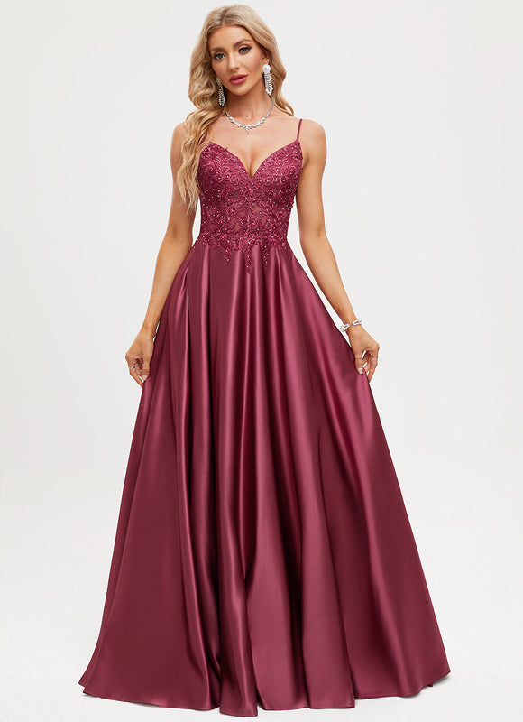 Robe Trapèze Bordeaux Brillant