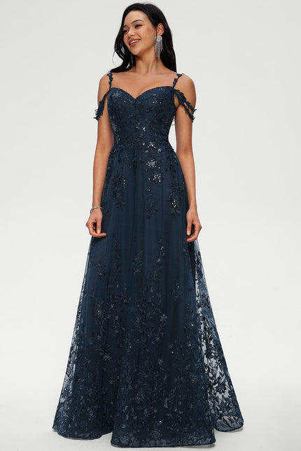 Robe Trapèze Satin Étoilé - gallery 3
