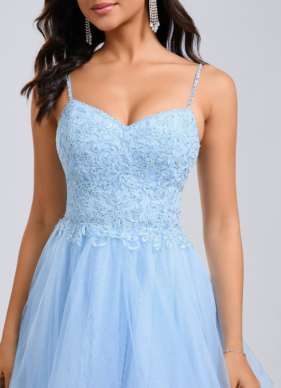Robe Trapeze Bleu Ciel - gallery 5