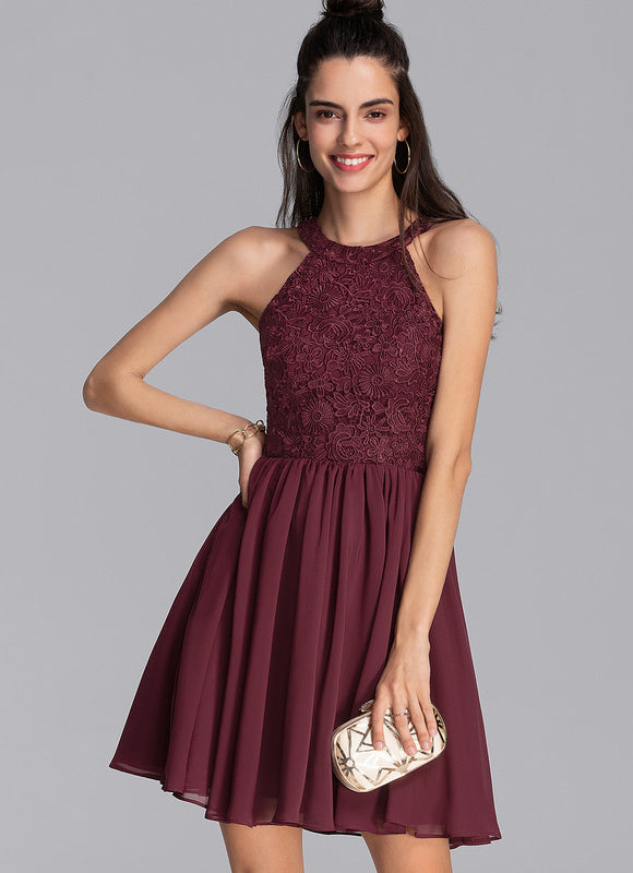 Robe Trapèze Courte Festive - gallery 4