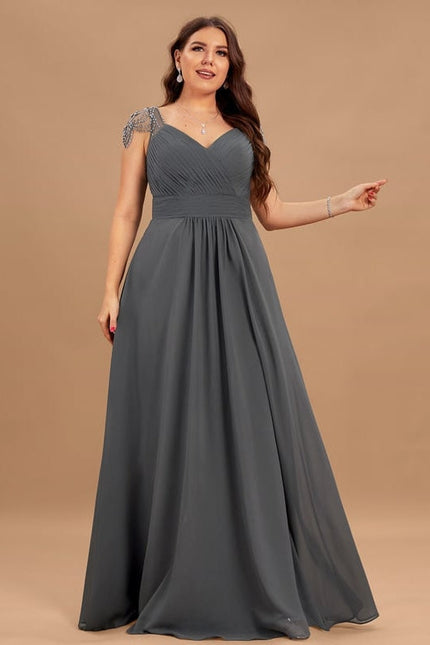 Robe Trapèze Longue Élégante - gallery 9