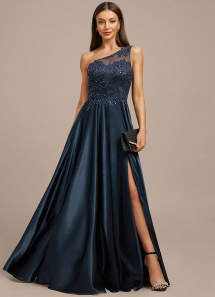 Robe Trapèze Asymétrique Scintillante