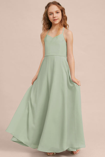 Robe Trapèze Vert Doux Éclat - gallery 2