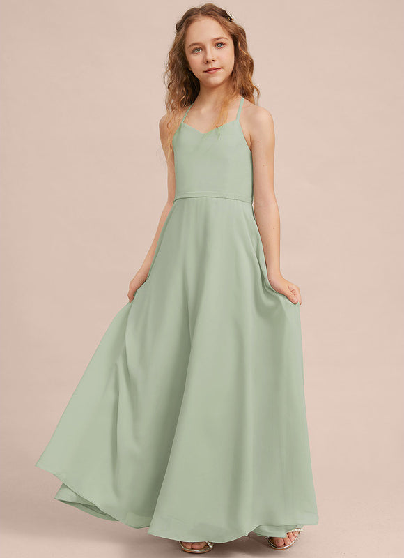 Robe Trapèze Vert Doux Éclat - gallery 2