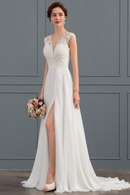 Robe Trapèze Éthérée Satinée - gallery 1