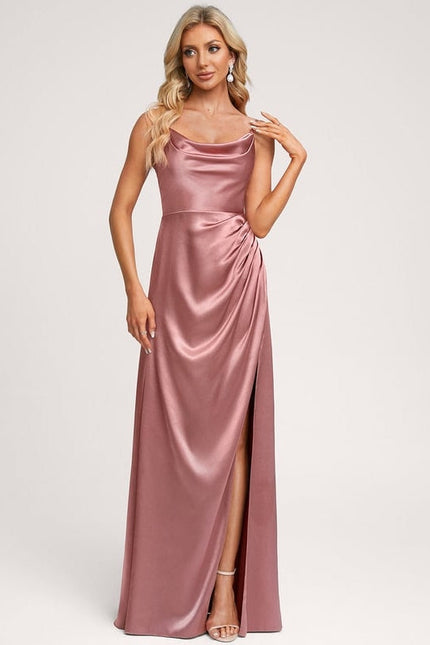 Robe Trapèze Satin Précieux - gallery 3
